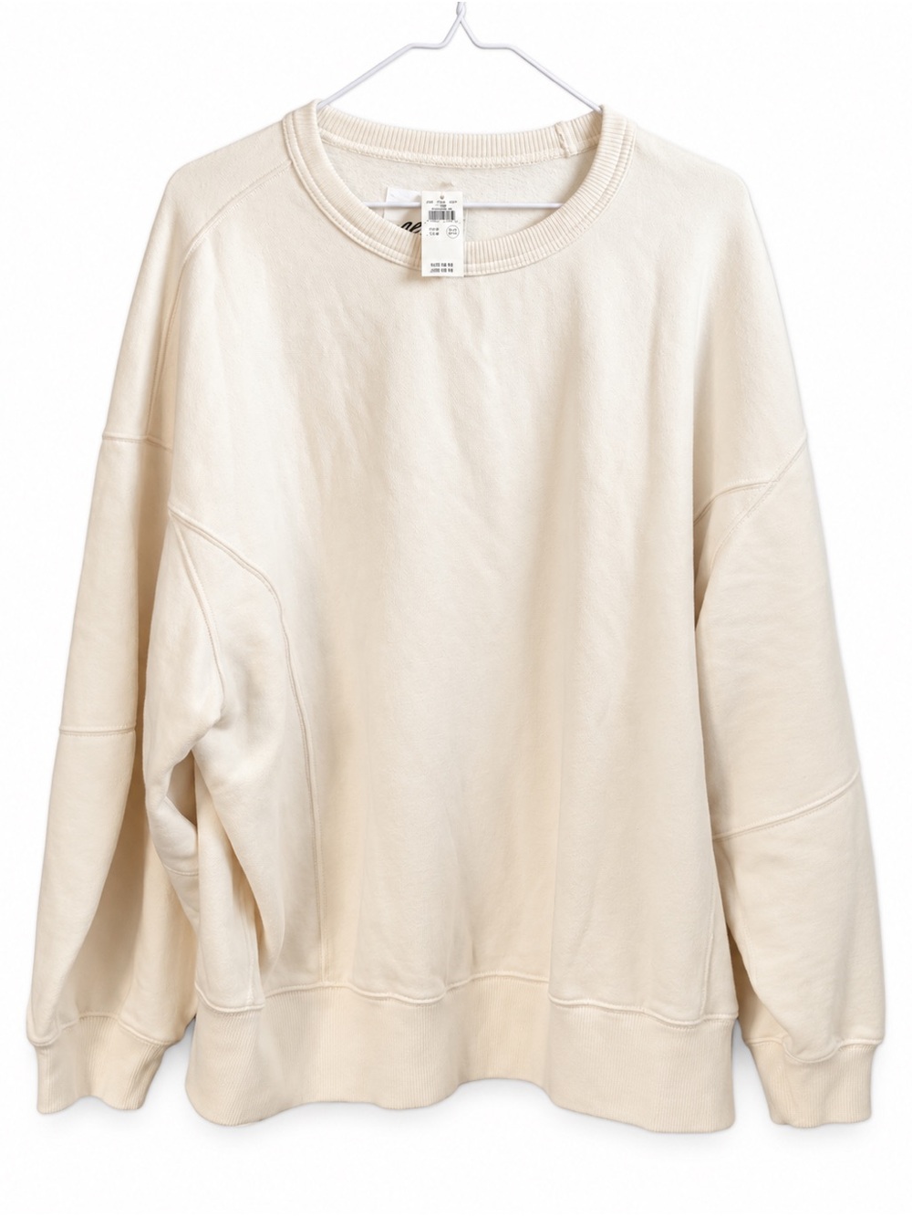 aerie Cream Oversized Crewneck Sweatshirt